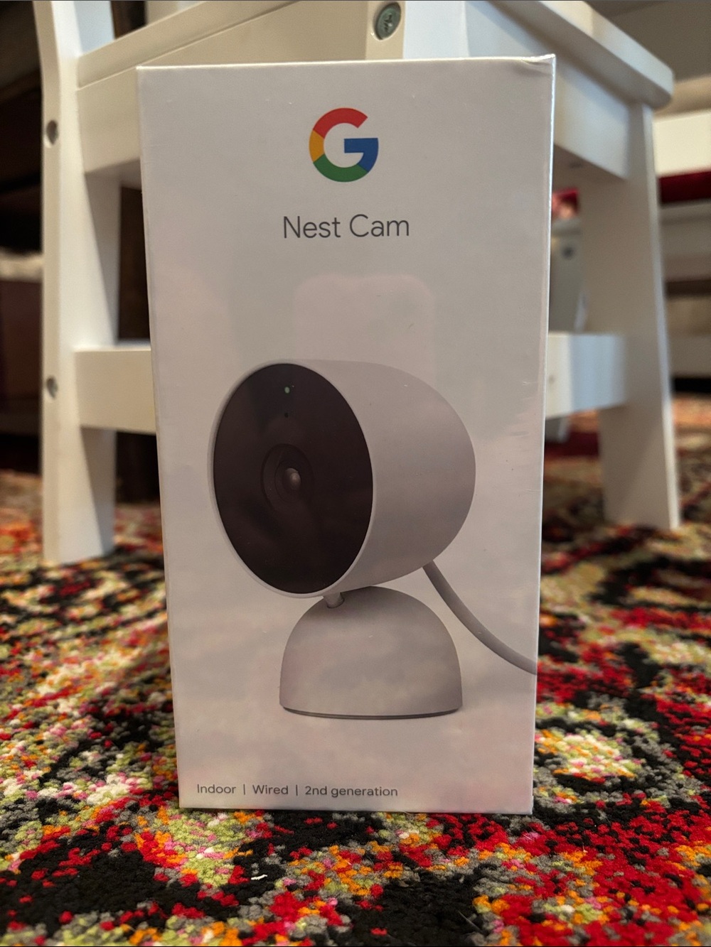 google Nest Cam Indoor Wired — White and Black
